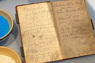 Notizbuch des letzten Scheeßeler Blaudruckers