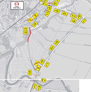 Grafische Darstellung der Umleitung in Ritterhude