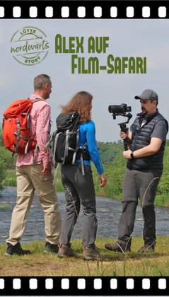 Plakat zum Anklicken für die Story "Alex auf Film-Safari"