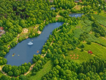 Wimmelbild der Stadt Visselhövede, Bereich Visselseen