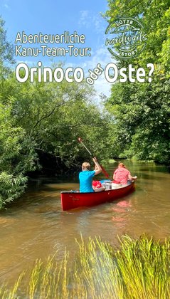 Plakat zum Anklicken für die Story "Abenteuerliche Kanu-Team-Tour: Orinoco oder Oste?"