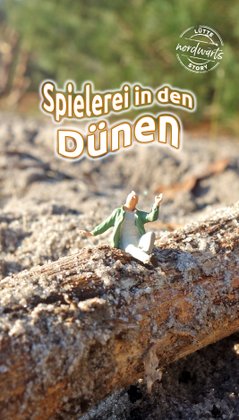 Plakat zum Anklicken für die Story "Spielerei in den Dünen"
