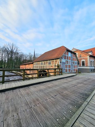 Oste-Brücke aus Holz