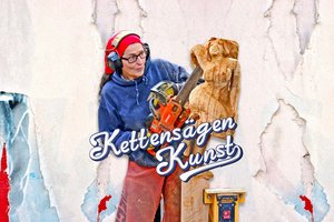 Ragna Reusch - Kettensägen-Kunst, Gestaltung: Stefan Niemeyer