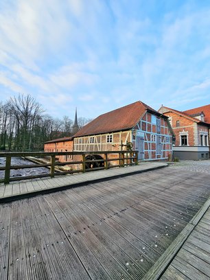 Oste-Brücke aus Holz