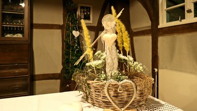 Romantischer Tischschmuck