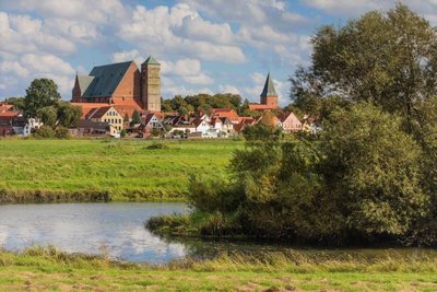 Blick auf die Domstadt Verden an der Aller, Foto: Gabriele Tinscher