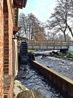 Mühlrad an der Wassermühle