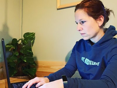 Schreibarbeit im heimischen Büro