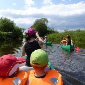 Paddeln mit der Familie auf der Wümme