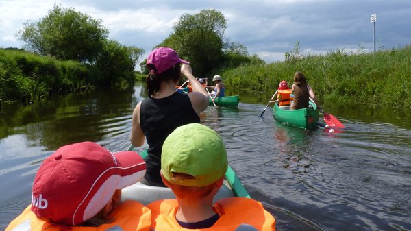 Paddeln mit der Familie auf der Wümme