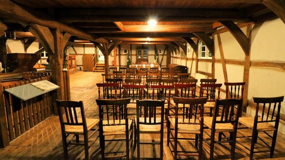 Trauzimmer auf dem Mahlboden