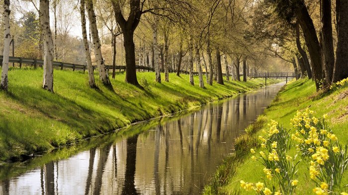 Der schnurgerade Oste-Hamme-Kanal, Foto: Andreas Dittmer Heeslingen